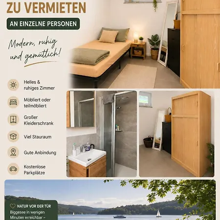 Nocleg ze śniadaniem Modernes Gaestezimmer Am Biggese